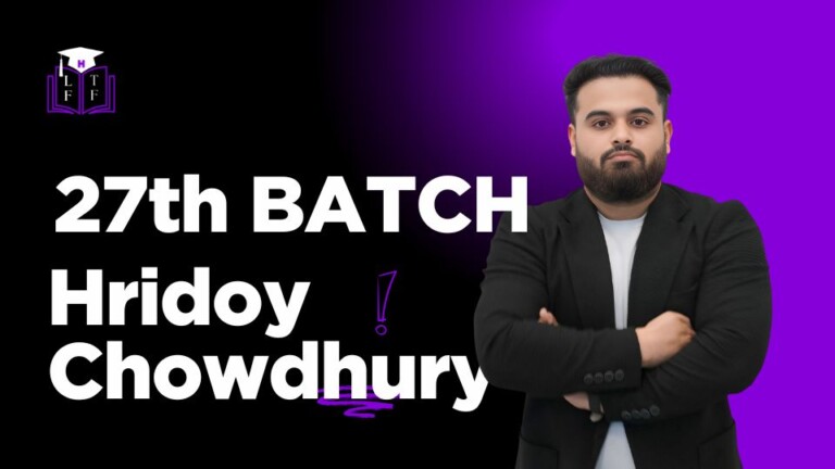 27th Batch by Hridoy Chowdhury